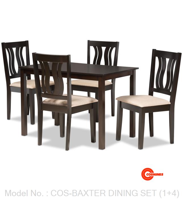 COS-BAXTER DINING SET (1+4)